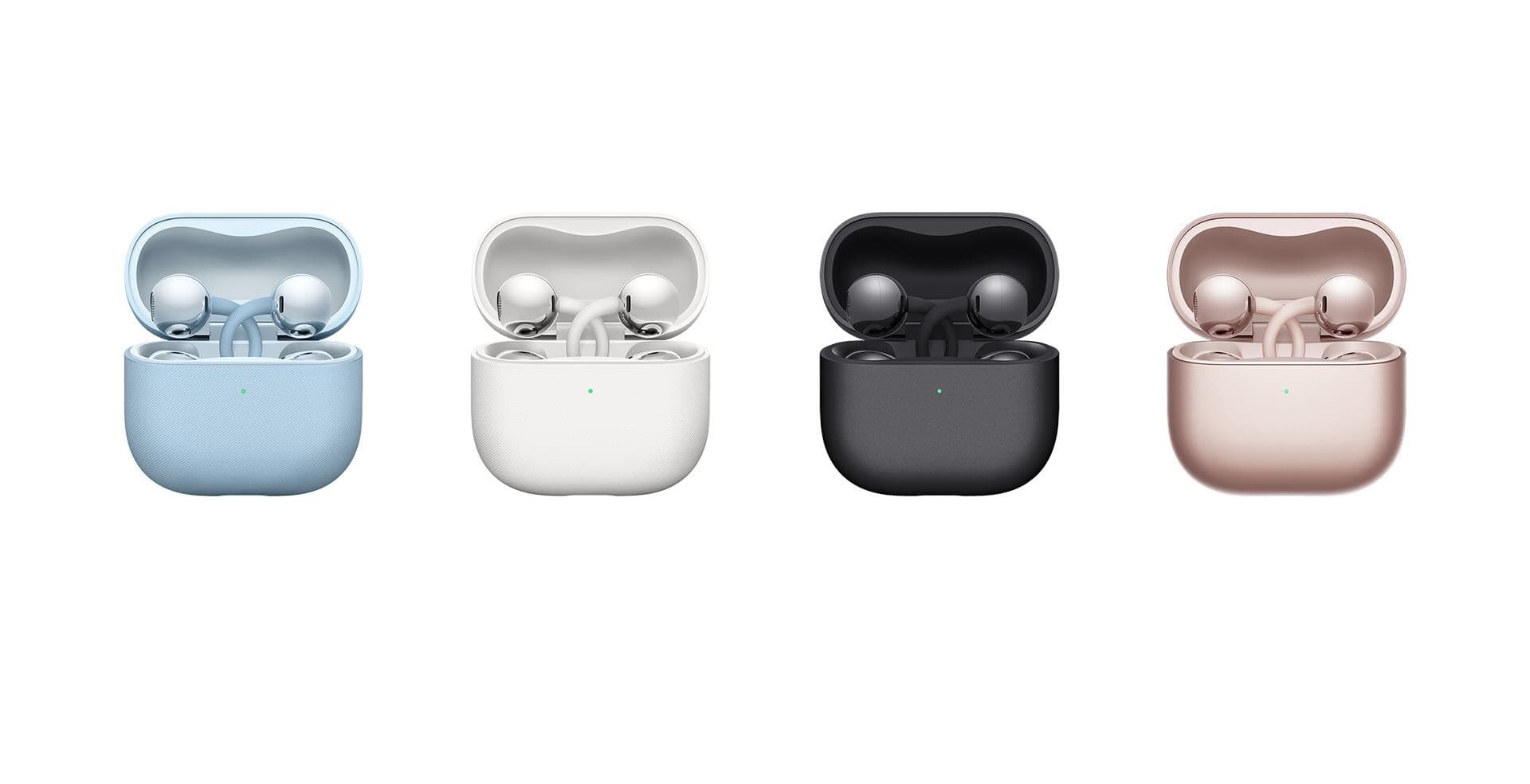 HUAWEI FreeClip 2 open-ear earbuds — blue, white, black, and pink